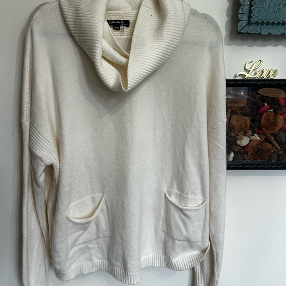 Charlie B-ivory two piece knit sweater - Picture 6 of 9